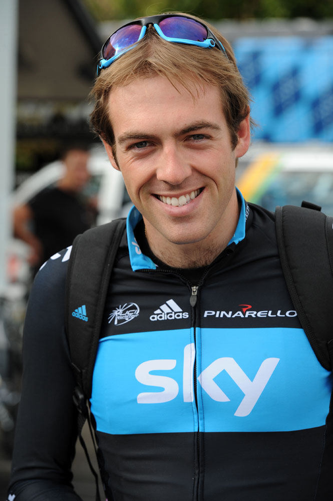 Alex Dowsett, Tour of Britain 2011, press conference/warm-up Alex Dowsett, Tour of Britain 2011, press conference/warm-up
