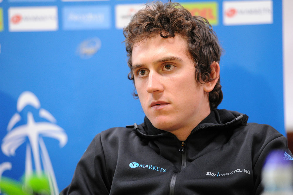 Geraint Thomas, Tour of Britain 2011, press conference/warm-up