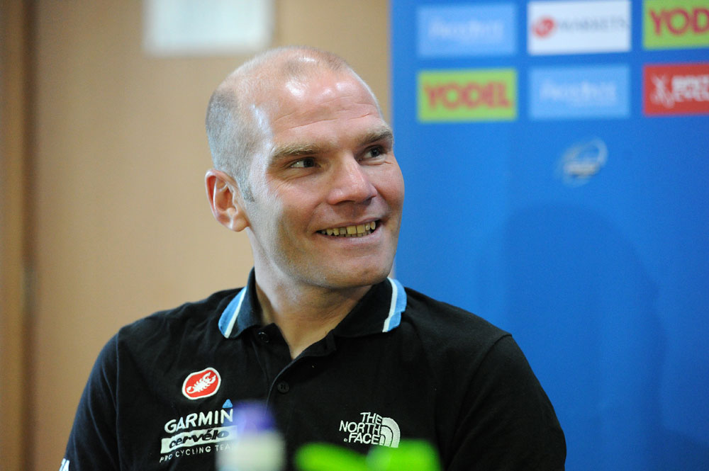 Roger Hammond, Tour of Britain 2011, press conference/warm-up Roger Hammond, Tour of Britain 2011, press conference/warm-up