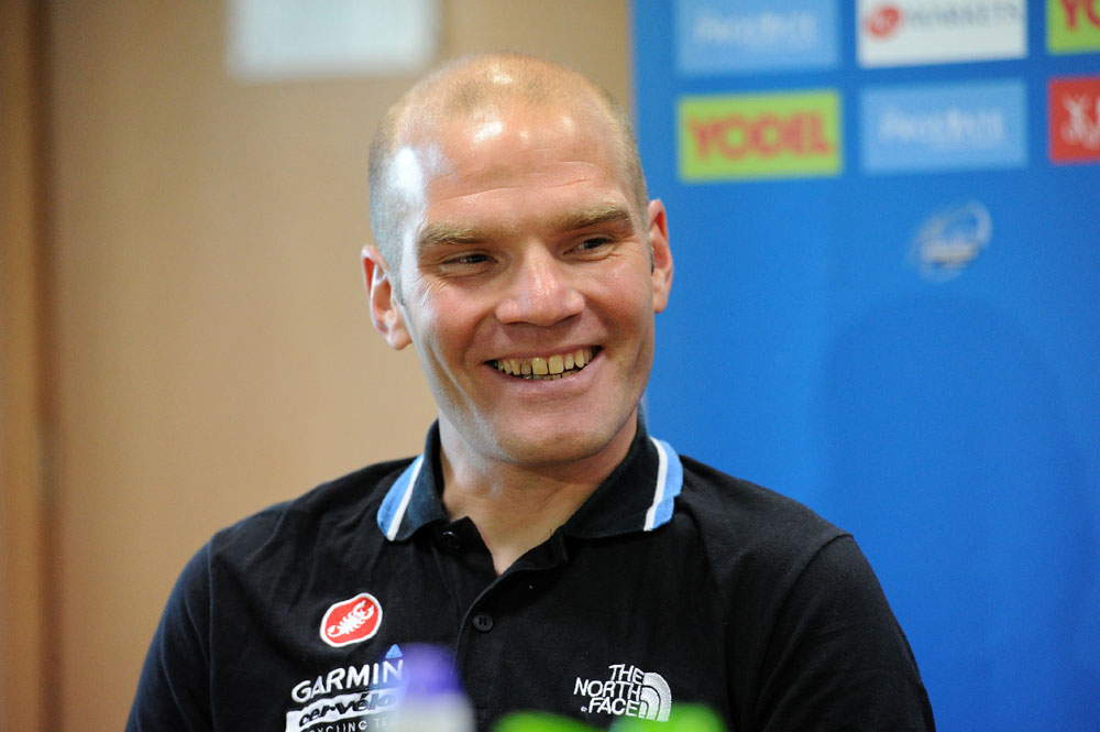 Roger Hammond, Tour of Britain 2011, press conference/warm-up Roger Hammond, Tour of Britain 2011, press conference/warm-up