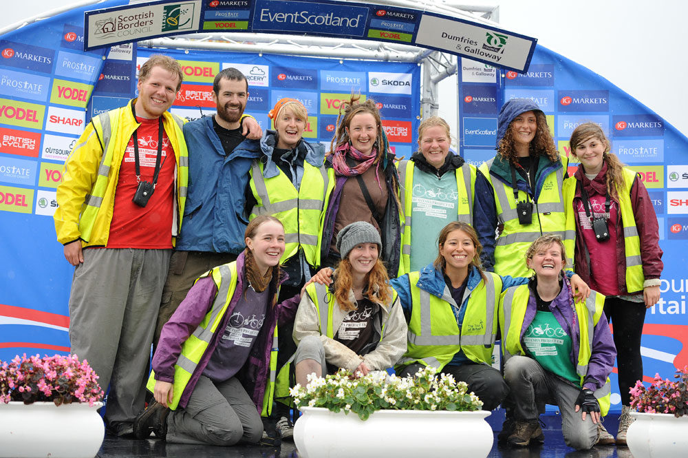 Volunteers, Tour of Britain 2011, stage one