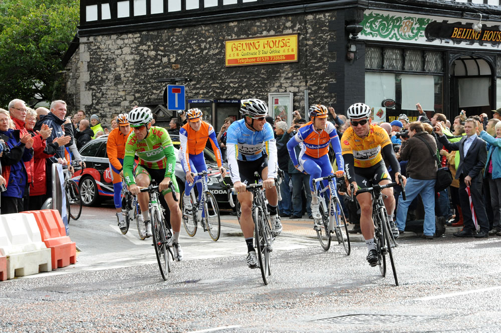 Kendal parade lap, Tour of Britain 2011, stage two (cancelled)