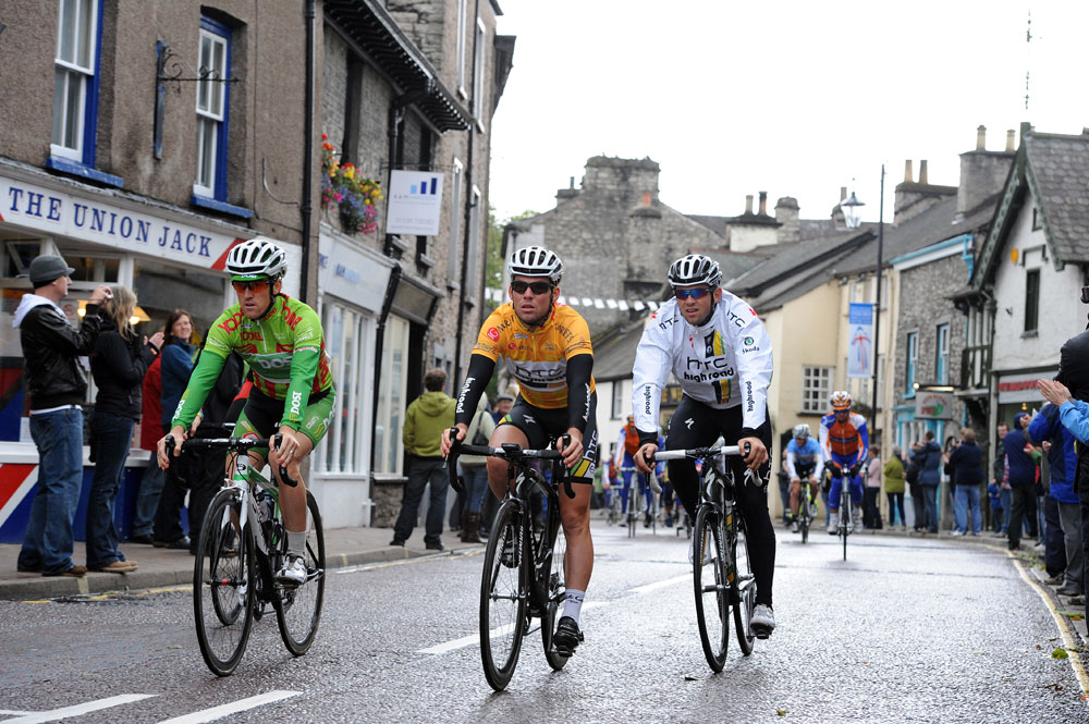 Kendal parade lap, Tour of Britain 2011, stage two (cancelled)