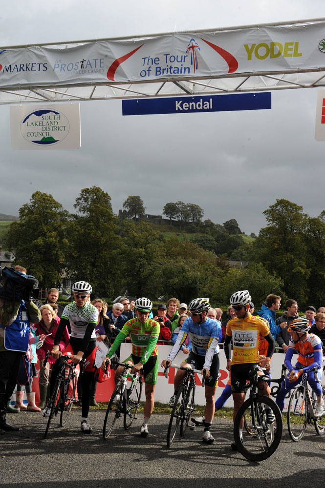 Kendal start line, Tour of Britain 2011, stage two (cancelled)