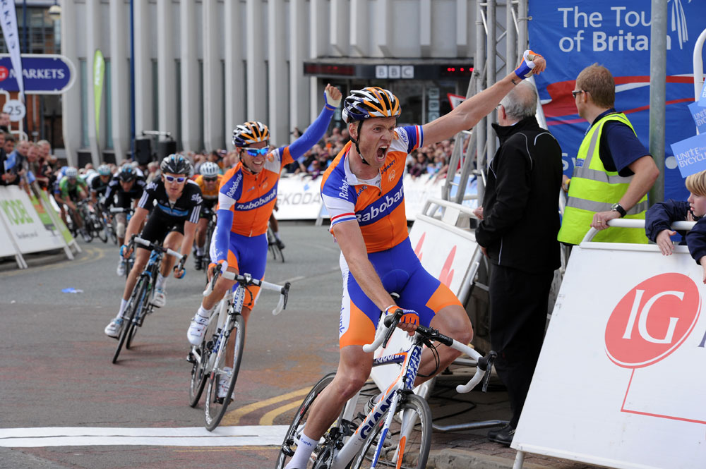 Lars Boom wins stage, Tour of Britain 2011, stage three