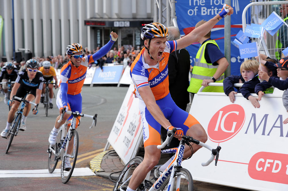 Lars Boom wins stage, Tour of Britain 2011, stage three