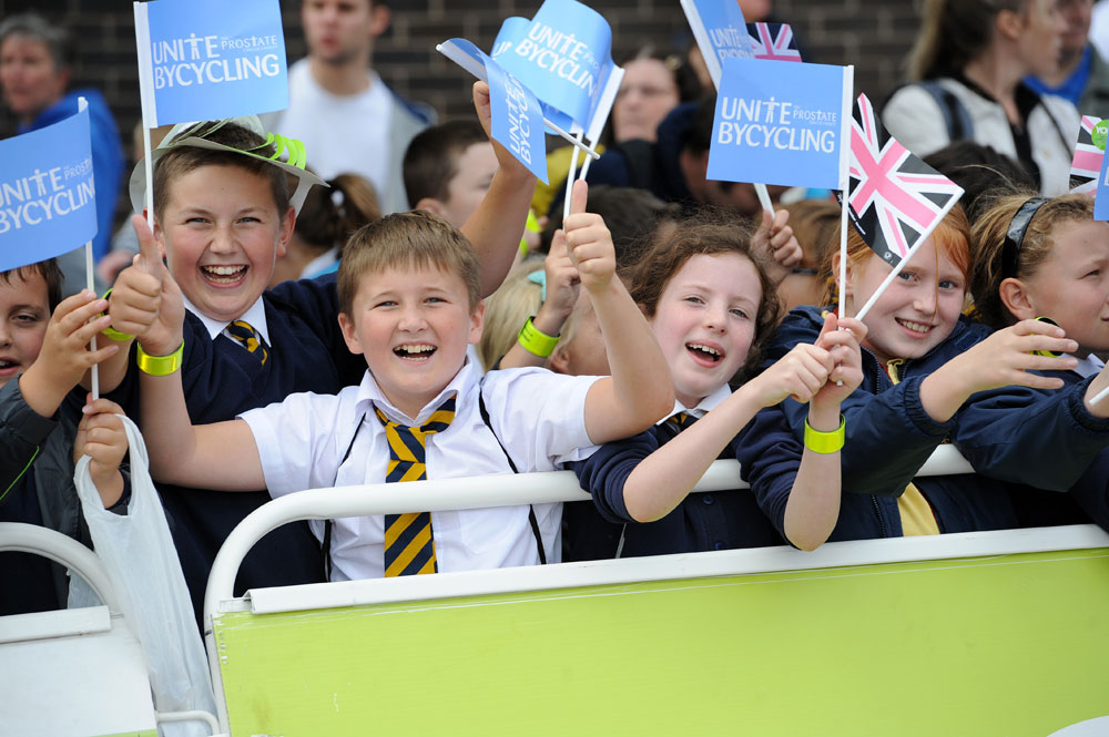 Stoke fans, Tour of Britain 2011, stage three