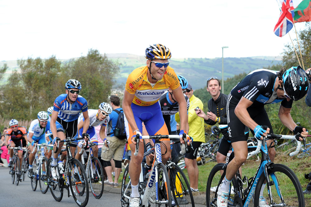Lars Boom and Geraint Thomas, Tour of Britain 2011, stage four