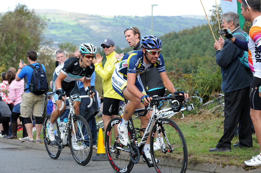 Thomas De Gendt and Linus Gerdemann, Tour of Britain 2011, stage four