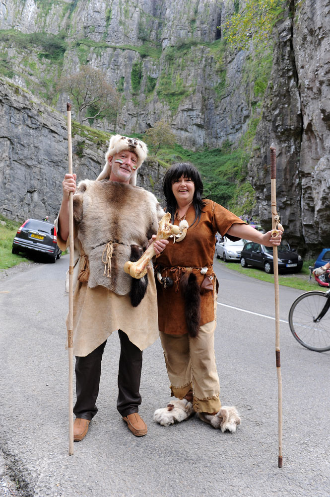 Cheddar dwellers, Tour of Britain 2011, stage six