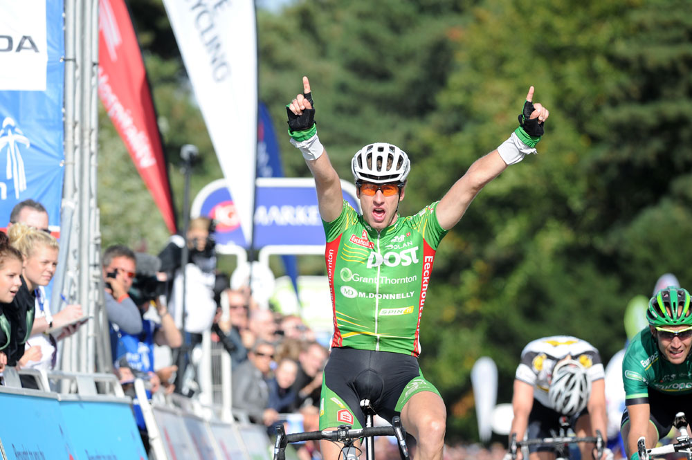 Gediminas Bagdonas wins stage, Tour of Britain 2011, stage seven