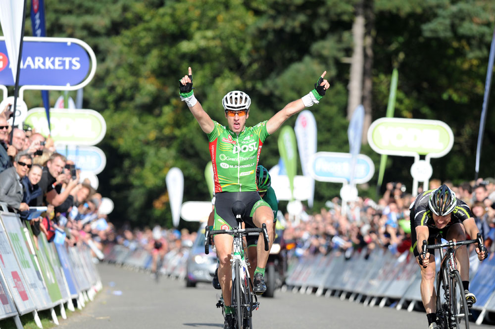 Gediminas Bagdonas wins stage, Tour of Britain 2011, stage seven