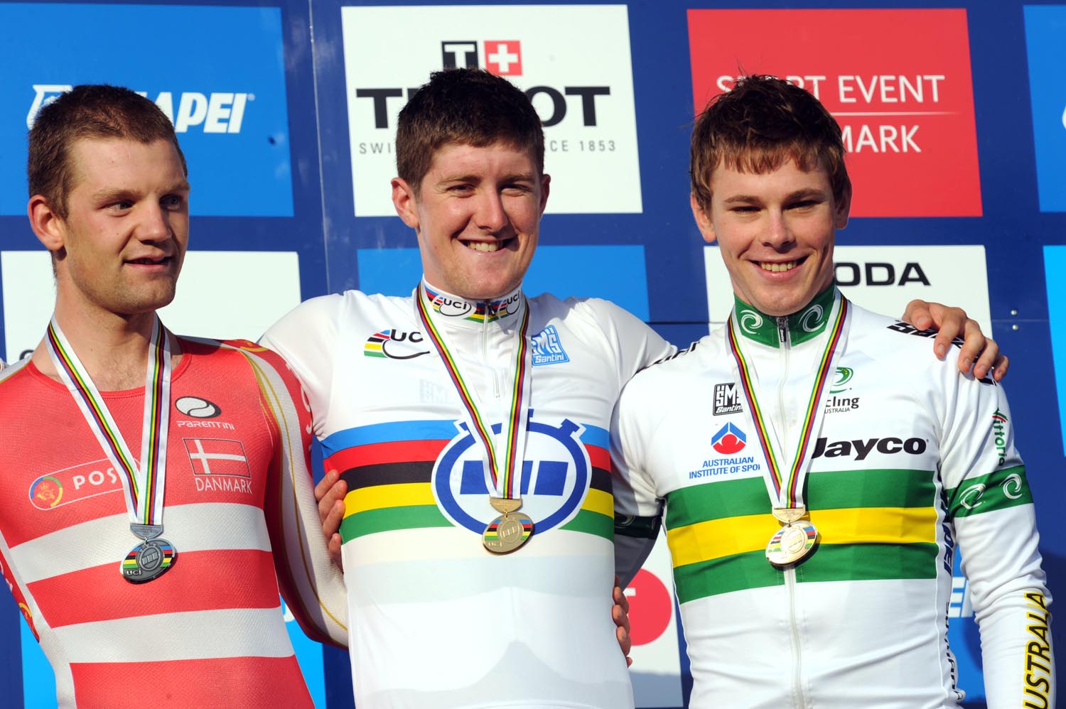 Luke Durbridge wins, under-23 men time trial, Road World Championships 2011 Luke Durbridge wins, under-23 men time trial, Road World Championships 2011