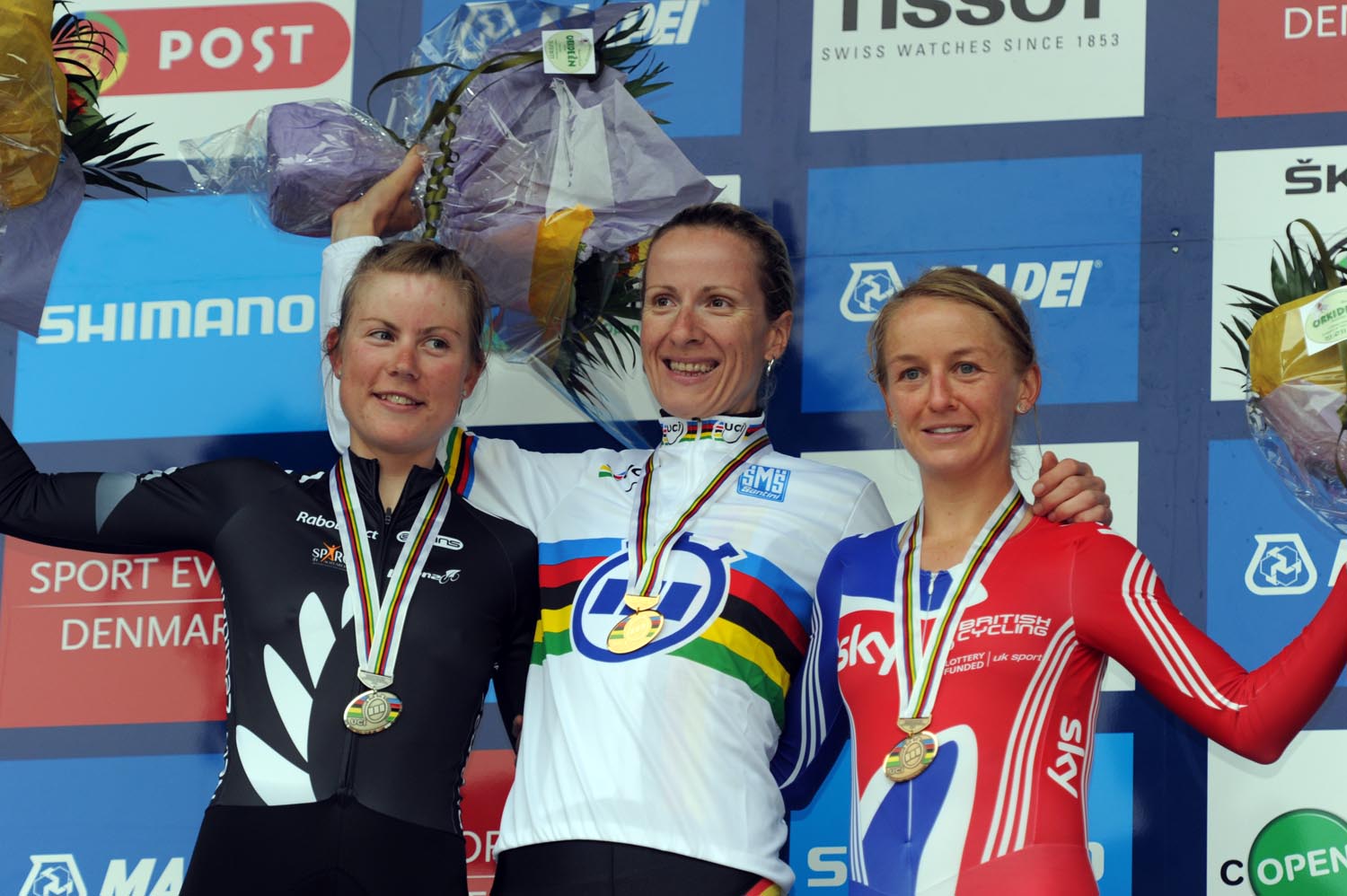 Women TT podium, World Champs 2011 Women TT podium, World Champs 2011