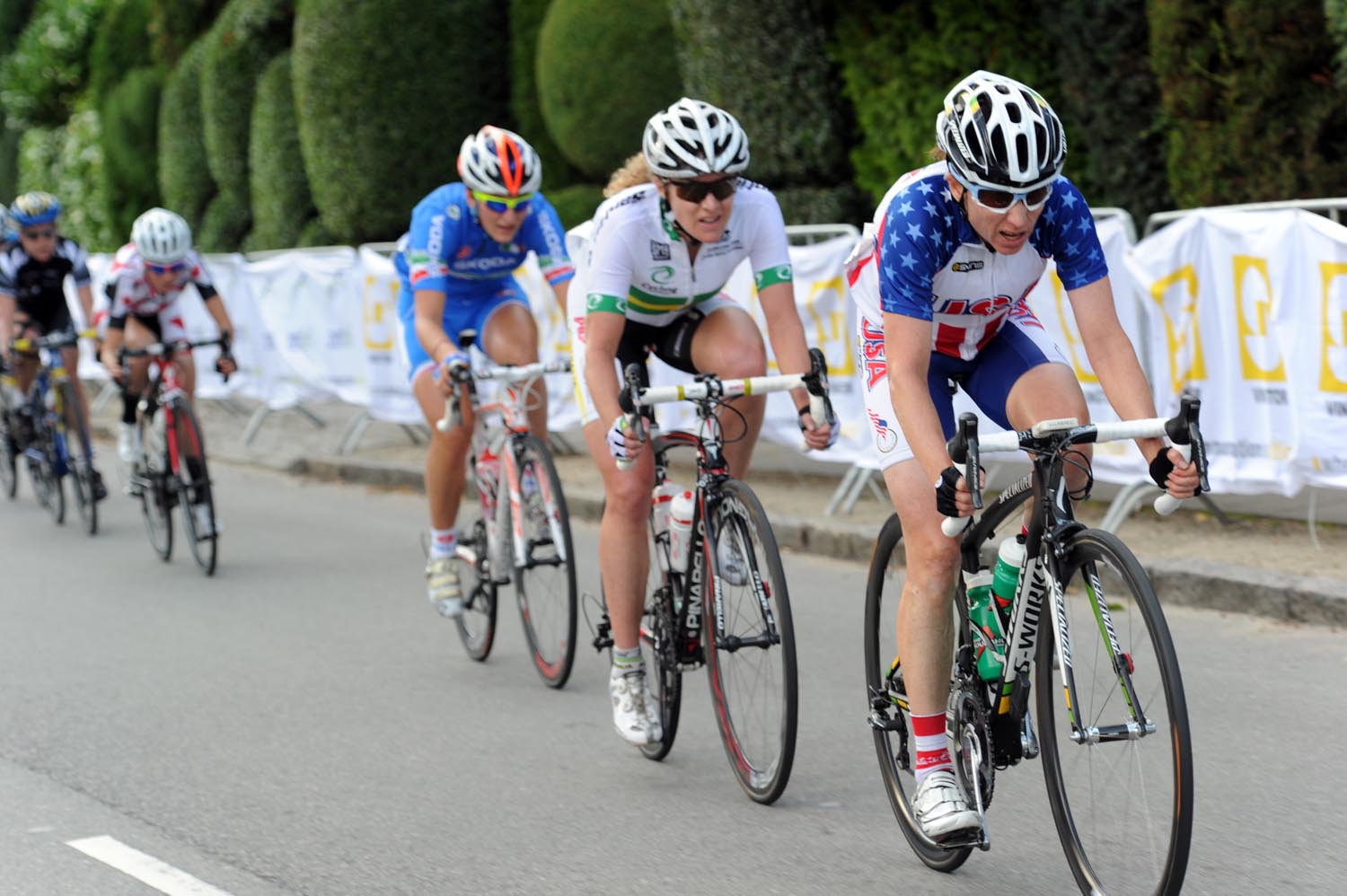 USA chases, Road World Championships 2011