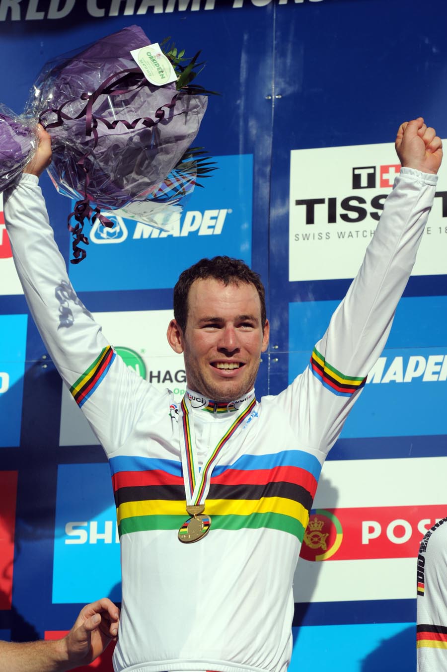 Mark Cavendish wins elite men's road race, Road World Championships 2011