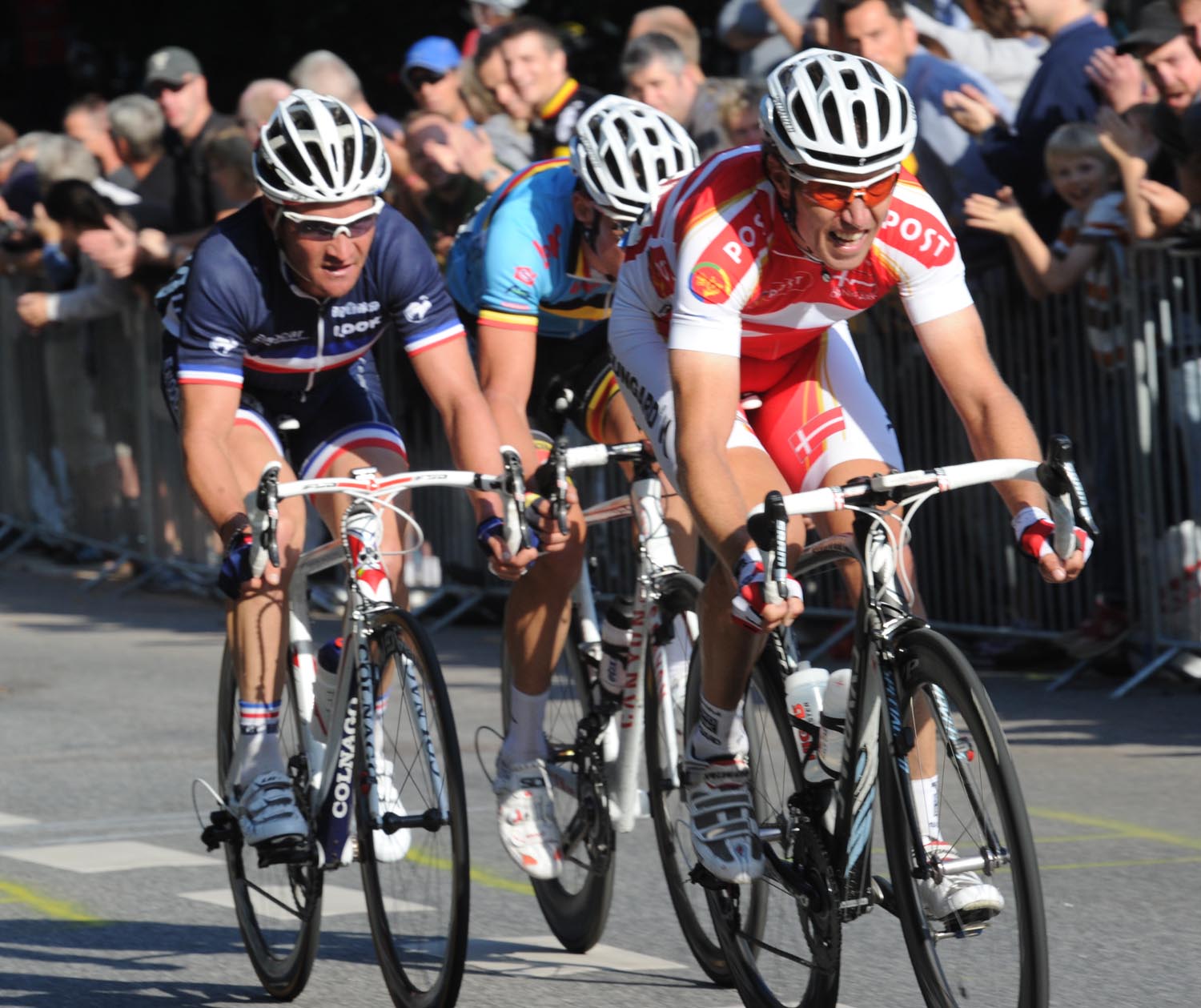Sorensen and Voeckler, Elite men's road race, Road World Championships 2011