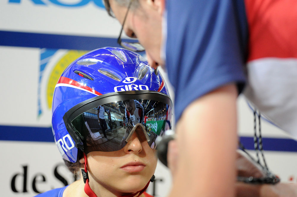 Laura Trott and Paul Manning, European track champs 2011 Laura Trott and Paul Manning, European track champs 2011
