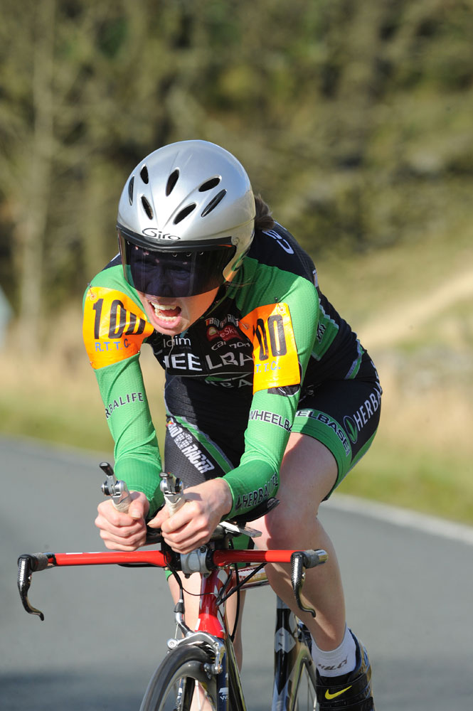 Lyn Hamel, women's winner, British national hill-climb championships 2011 Lyn Hamel, women's winner, British national hill-climb championships 2011