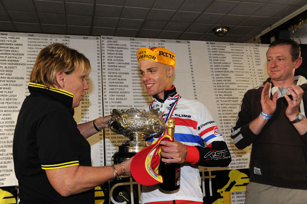 Gunnar Groenlund wins, British national hill-climb championships 2011