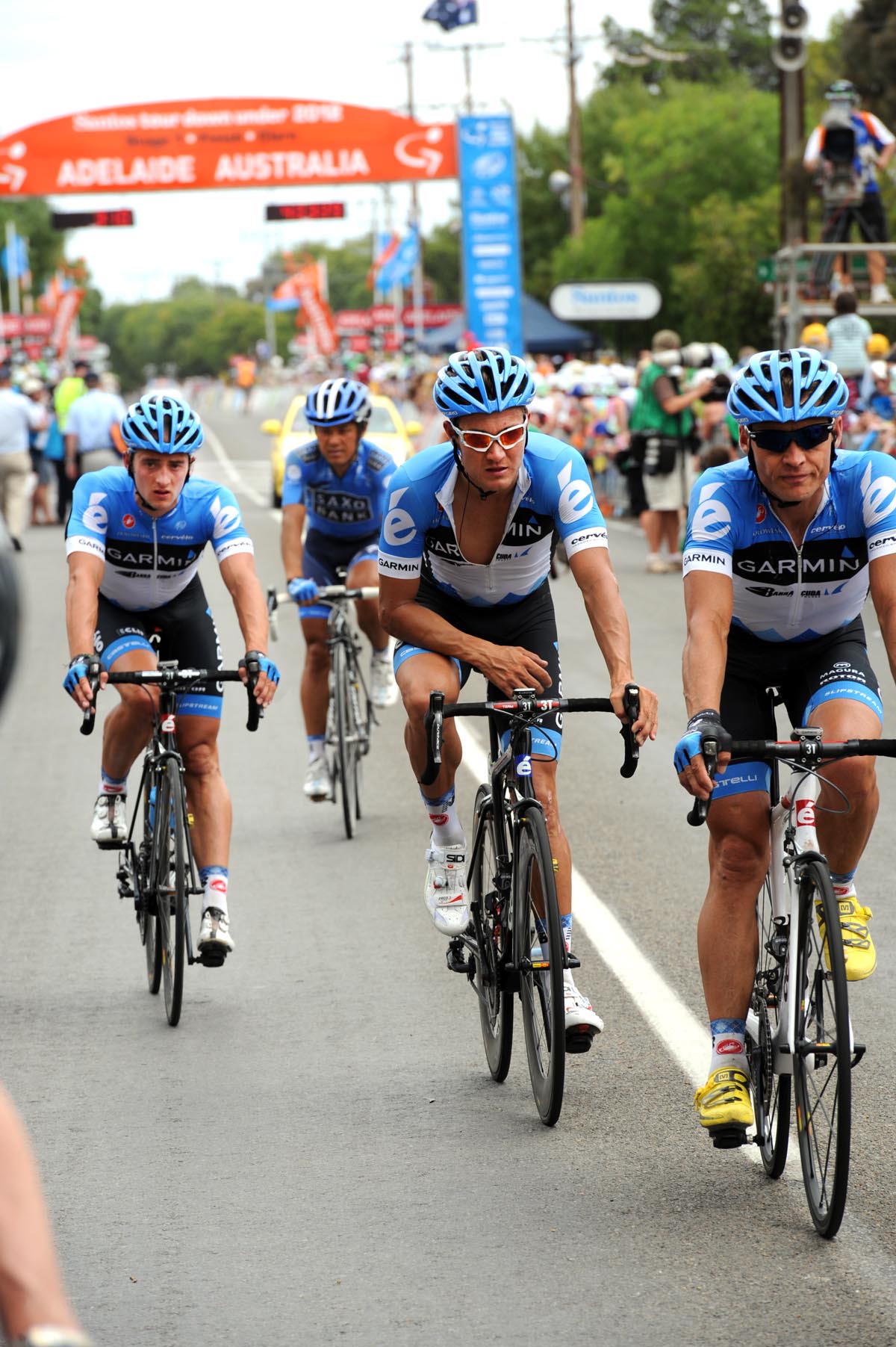 Heinrich Haussler injured, Tour Down Under 2012, stage one
