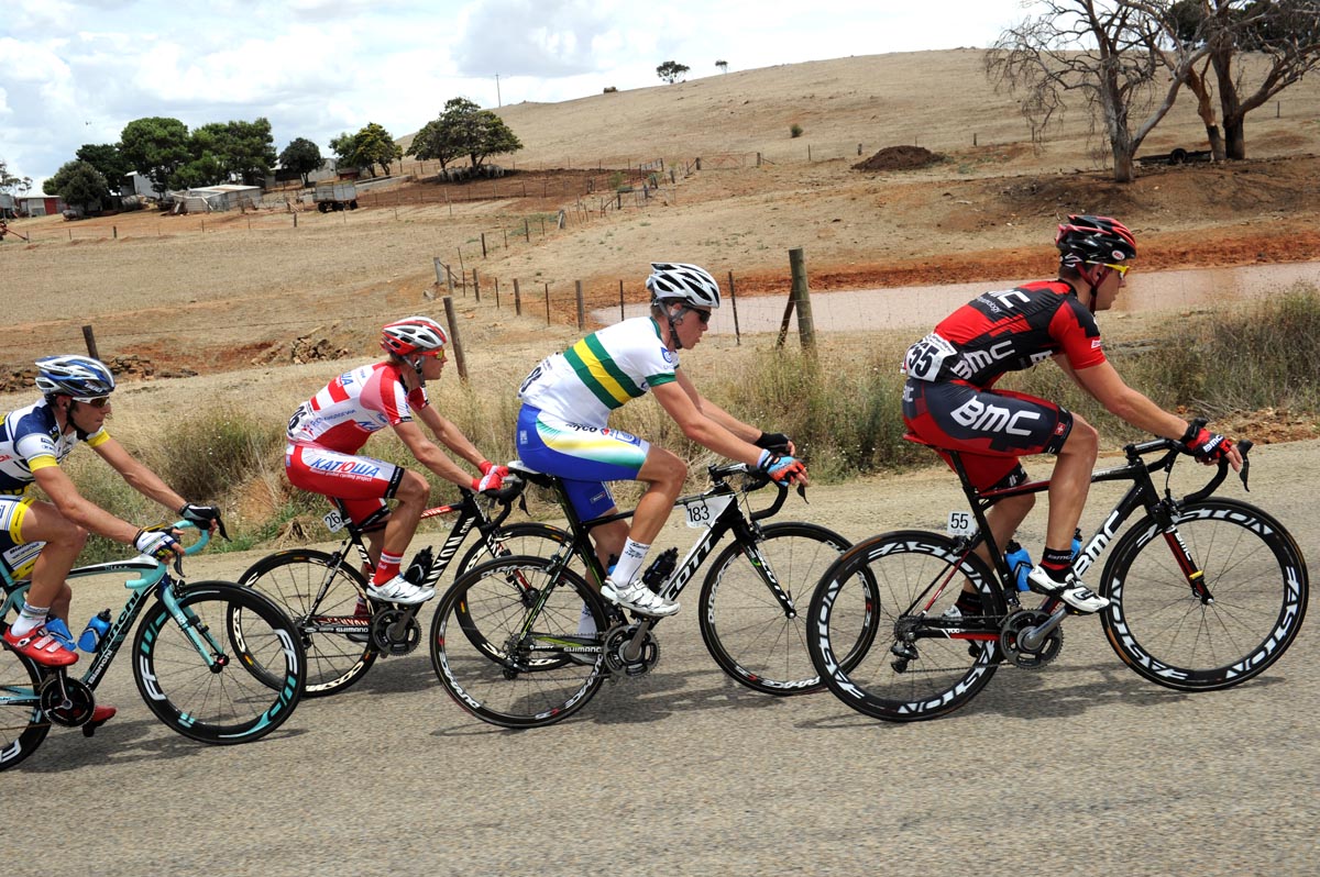 Kohler escape, Tour Down Under 2012, stage one