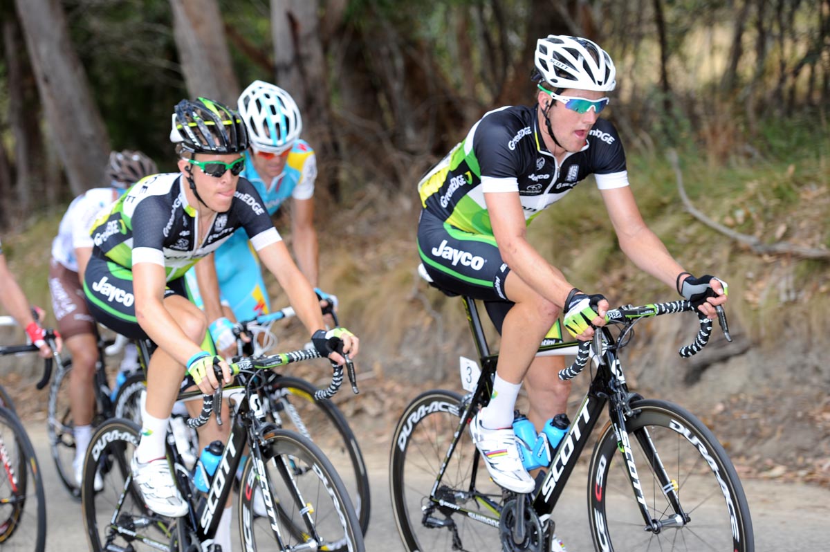 Luke Durbridge and Cameron Meyer, Tour Down Under 2012, stage two