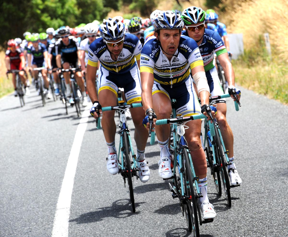 Vacansoleil chases, Tour Down Under 2012, stage two