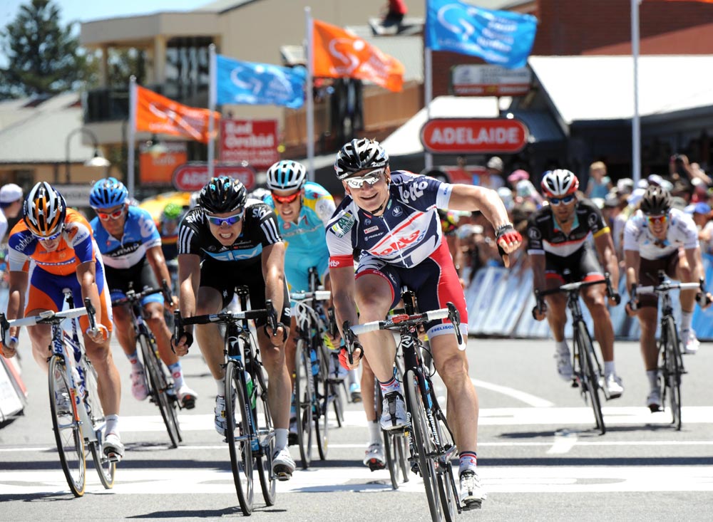 Andre Greipel wins, Tour Down Under 2012, stage three