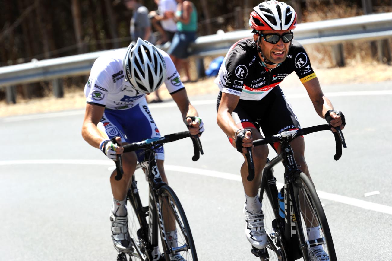 Tiago Machado and Rohan Dennis, Tour Down Under 2012, stage five