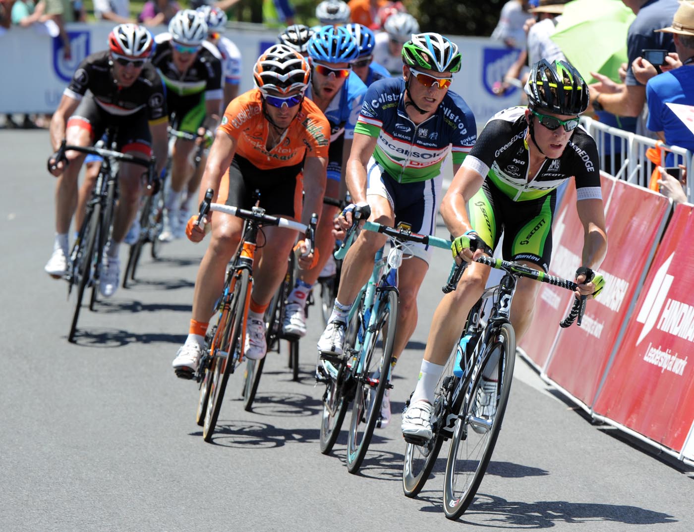 Cameron Meyer escape, Tour Down Under 2012, stage six