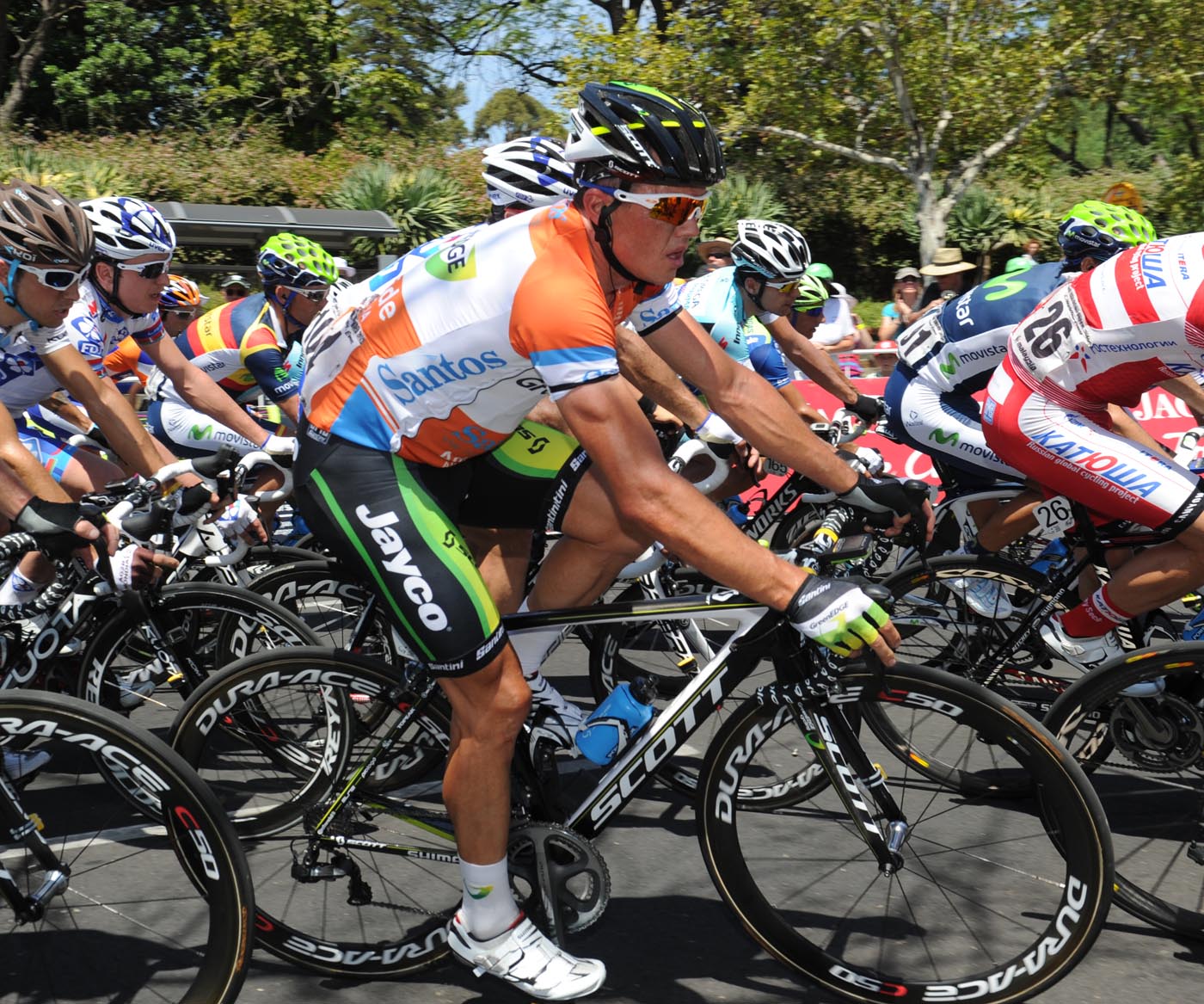 Simon Gerrans, Tour Down Under 2012, stage six