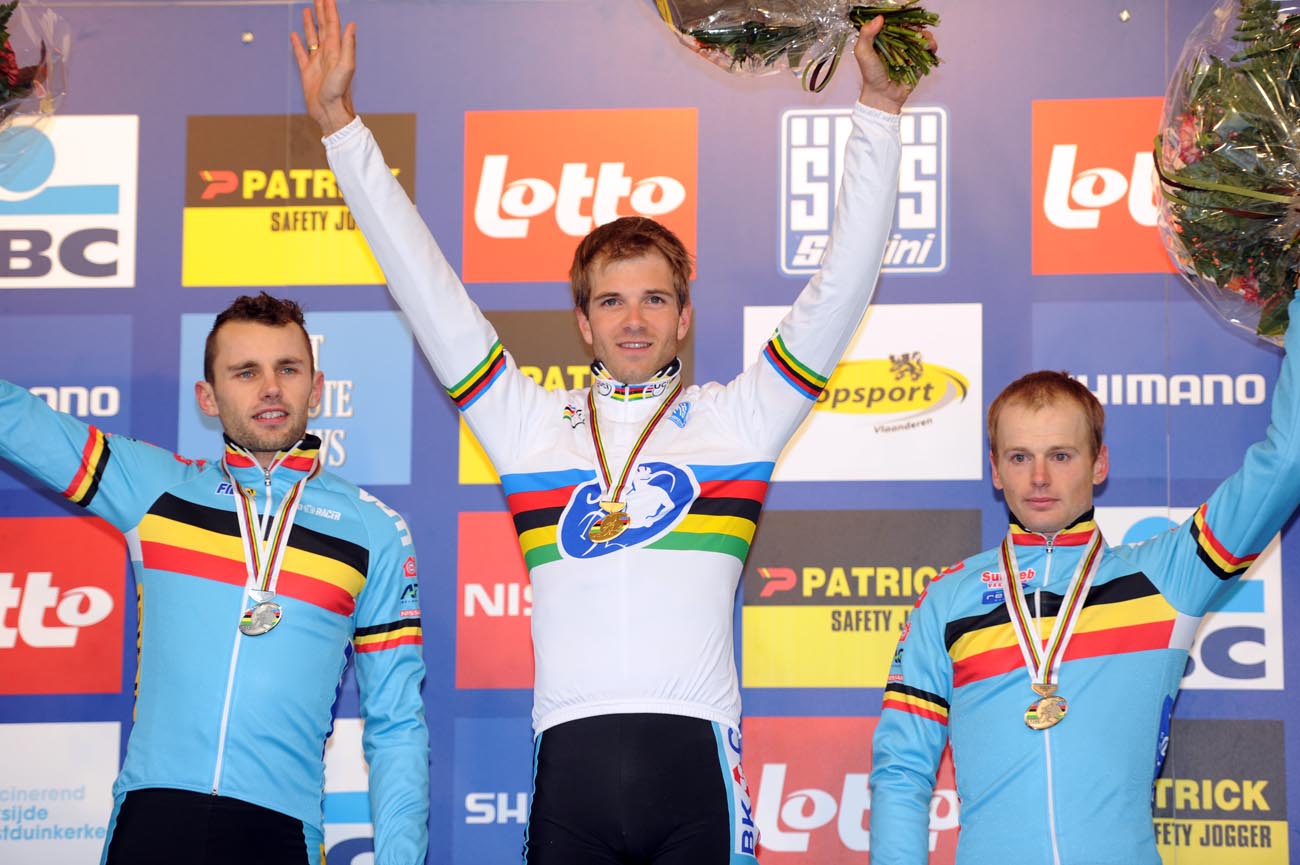 Niels Albert tops podium, Cyclo-cross World Championships 2012 Niels Albert tops podium, Cyclo-cross World Championships 2012