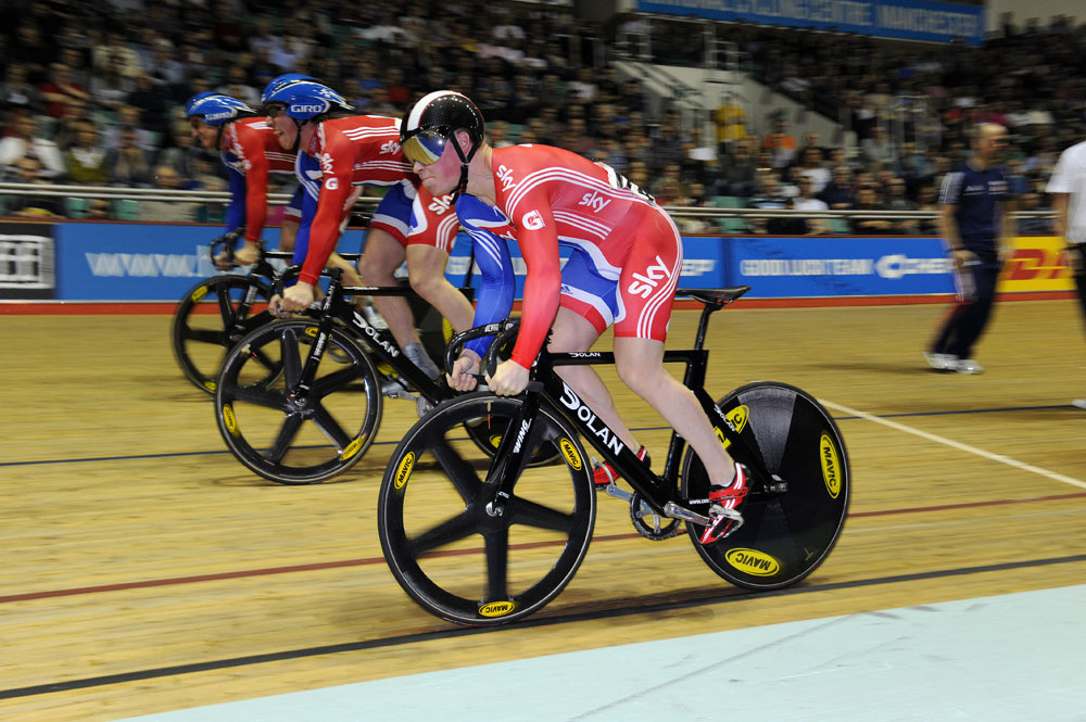 Great Britain in team sprint, Revolution 36, January 2012