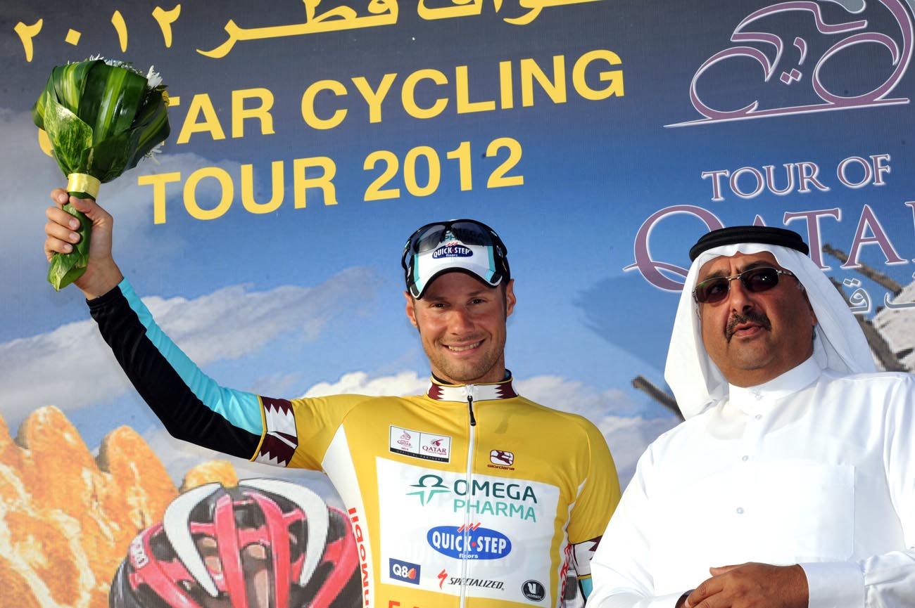 Tom Boonen keeps lead, Tour of Qatar 2012, stage two TTT