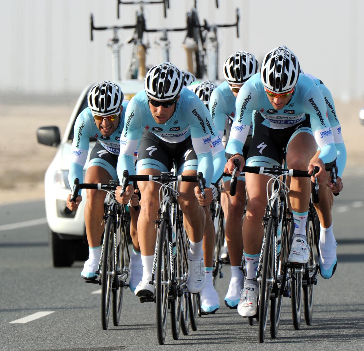 Omega Pharma-QuickStep, Tour of Qatar 2012, stage two TTT