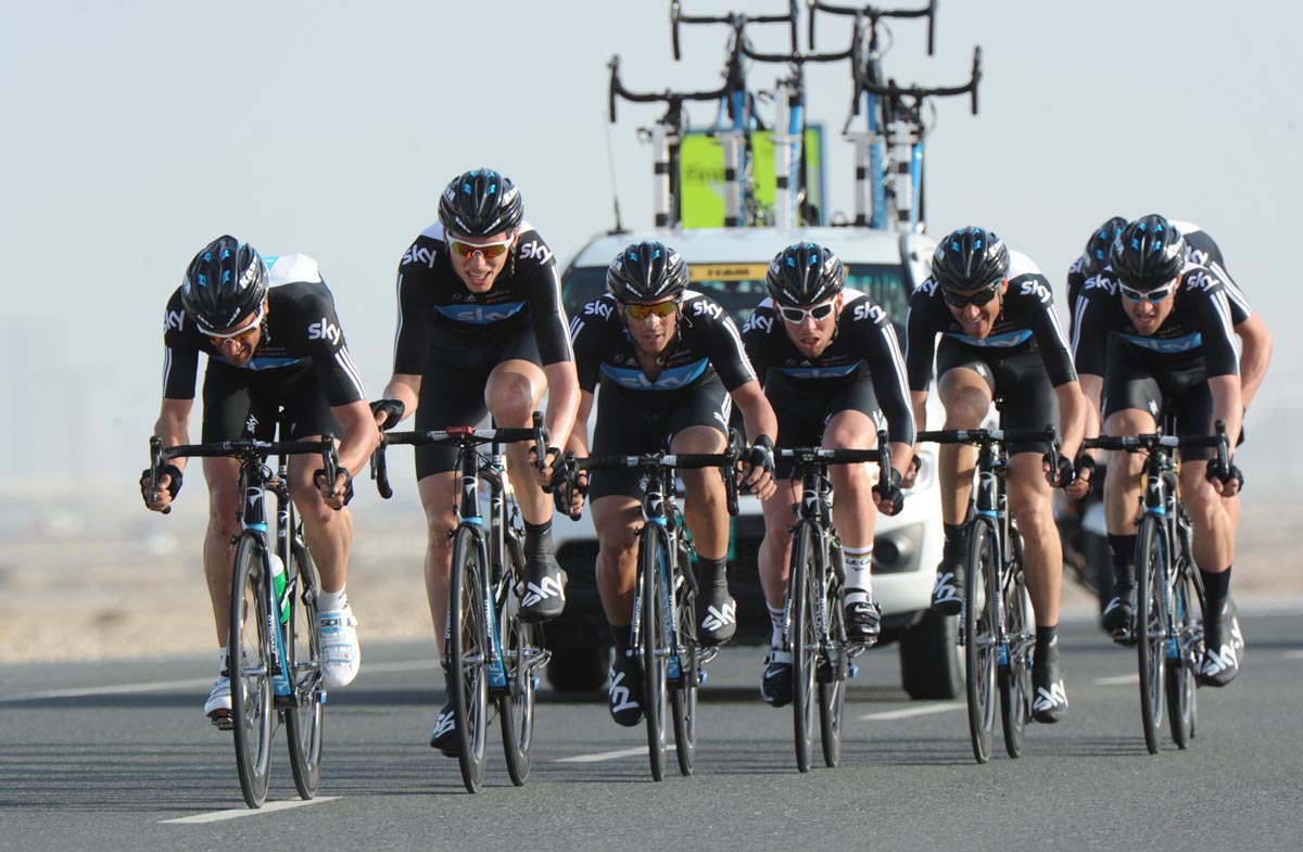 toq12st2-sky.jpg Sky, Tour of Qatar 2012, stage two TTT