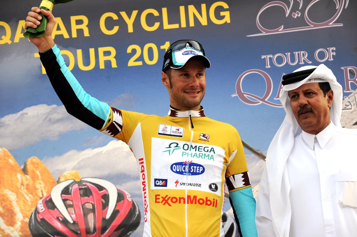 Tom Boonen leads, Tour of Qatar 2012, stage three
