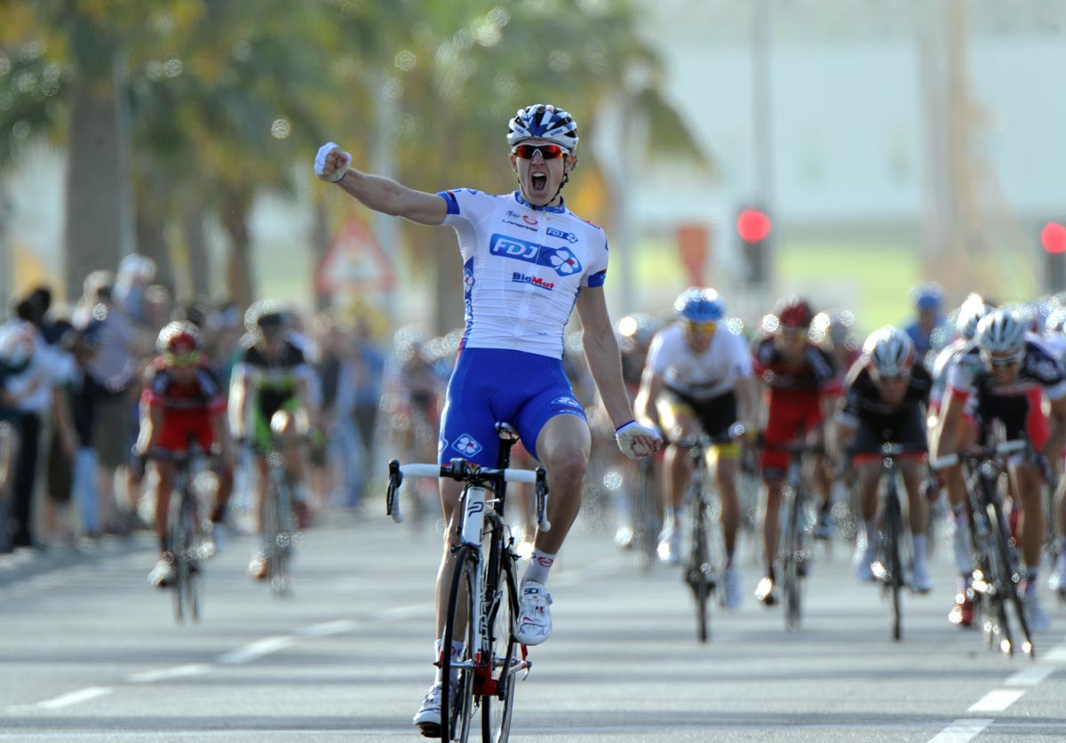 Arnaud D�mare wins, Tour of Qatar 2012, stage six