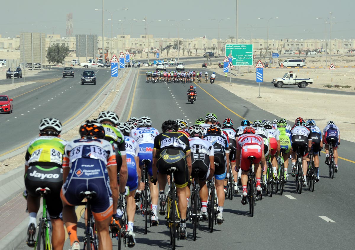 Echelons, Tour of Qatar 2012, stage six