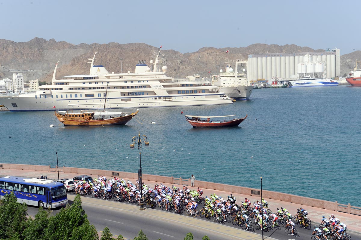 Al Said yacht, Muscat, Tour of Oman 2012, stage one