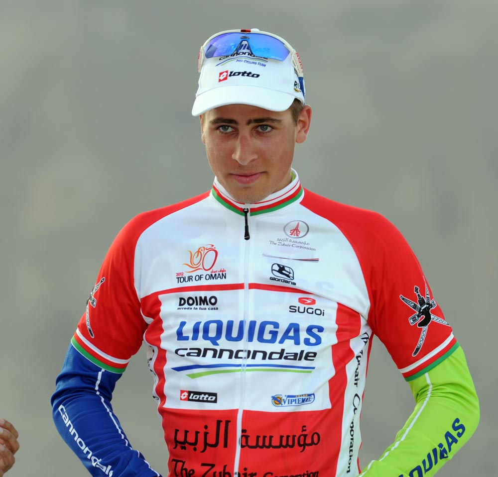 Peter Sagan in lead, Tour of Oman 2012, stage two