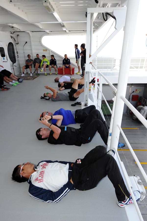 Sea sickness, Tour of Oman 2012, stage two