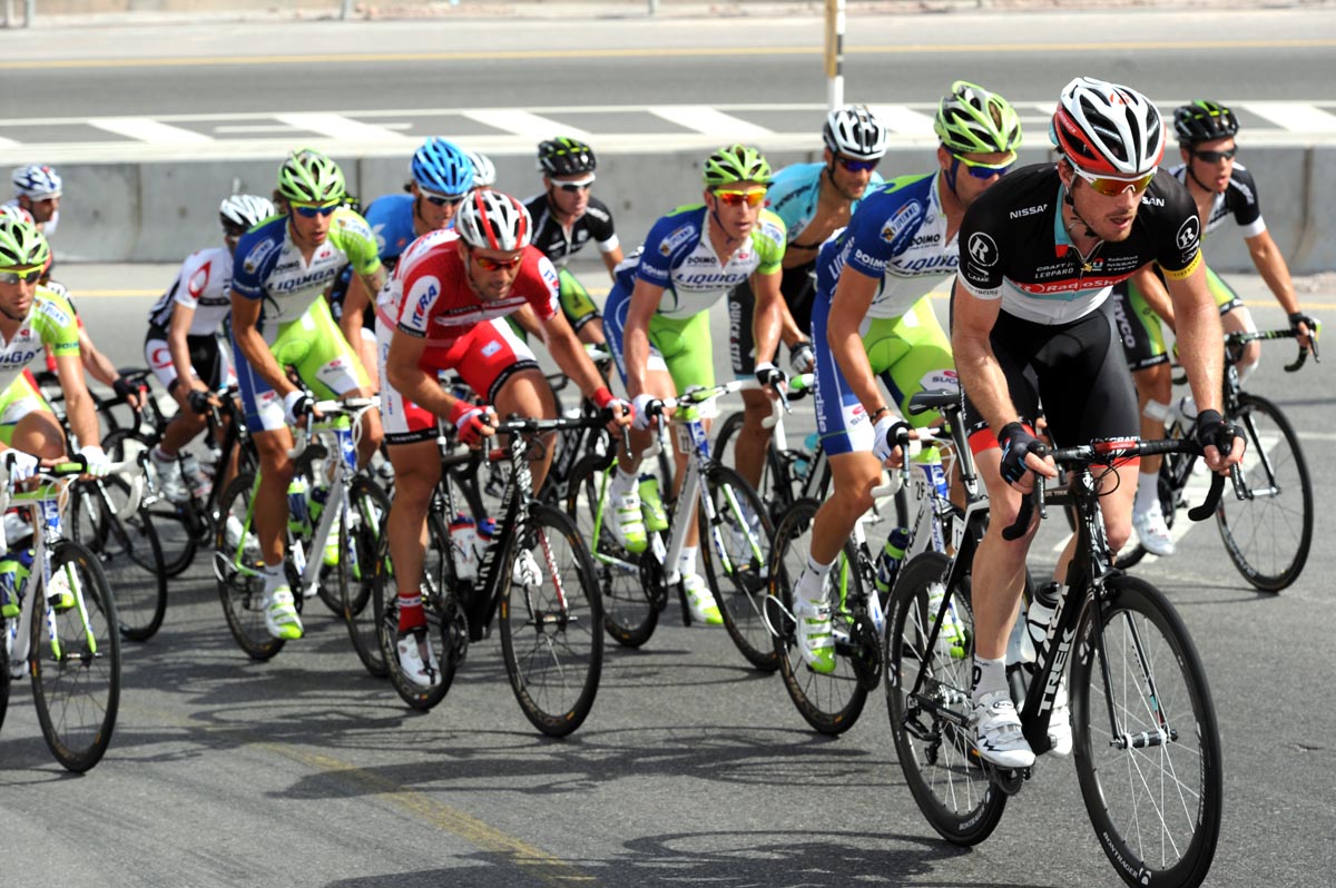 Gregory Rast leads race, Tour of Oman 2012, stage four