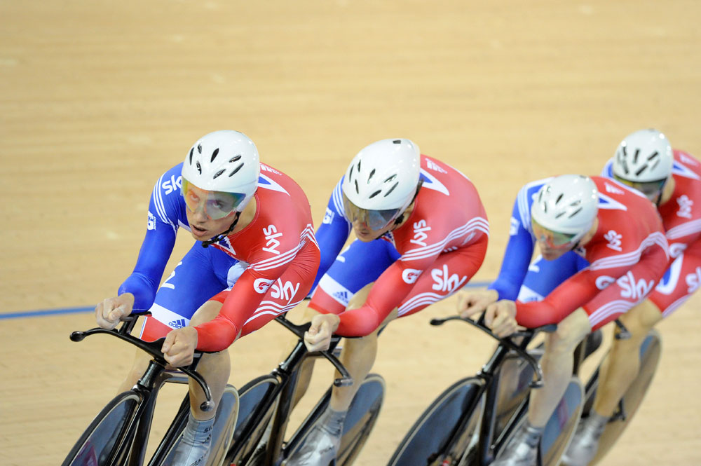 Great Britain, Men TP, London Track World Cup 2012, day one