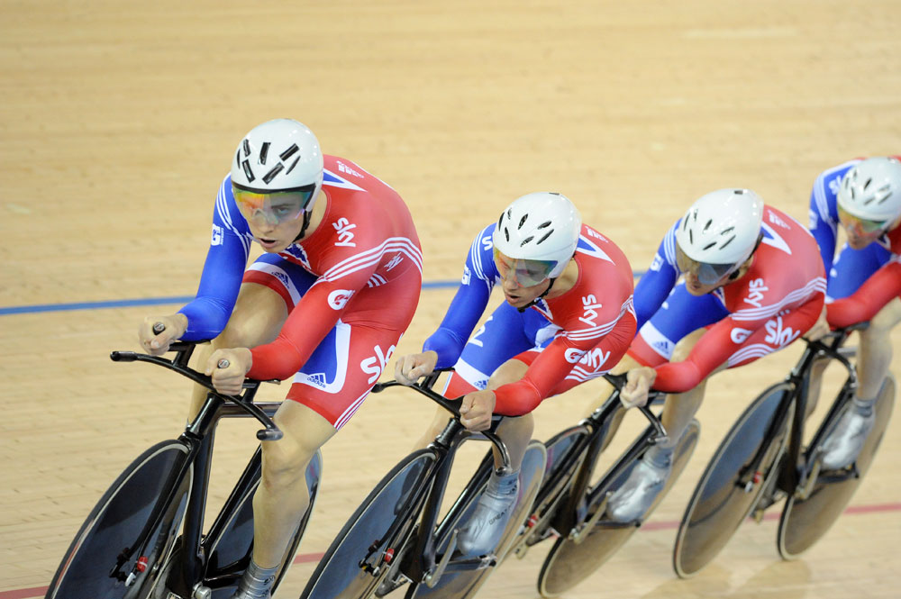 Great Britain, Men TP, London Track World Cup 2012, day one