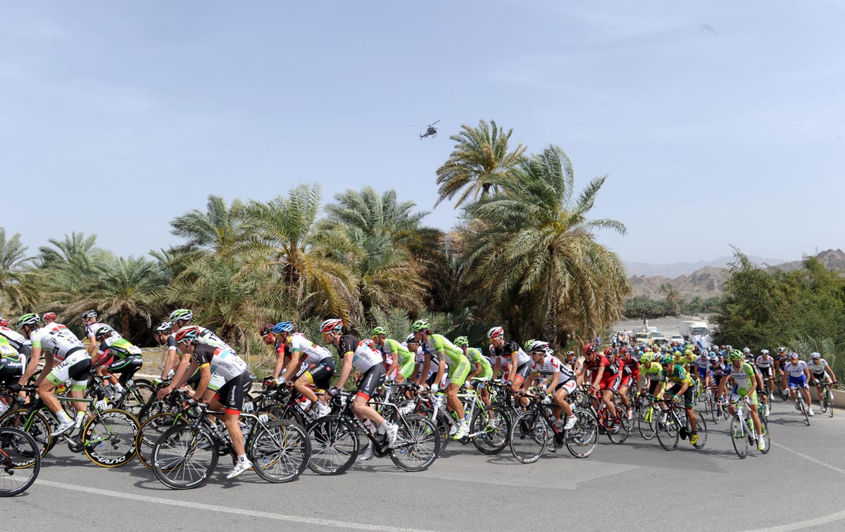 Scenery at start, Tour of Oman 2012, stage four
