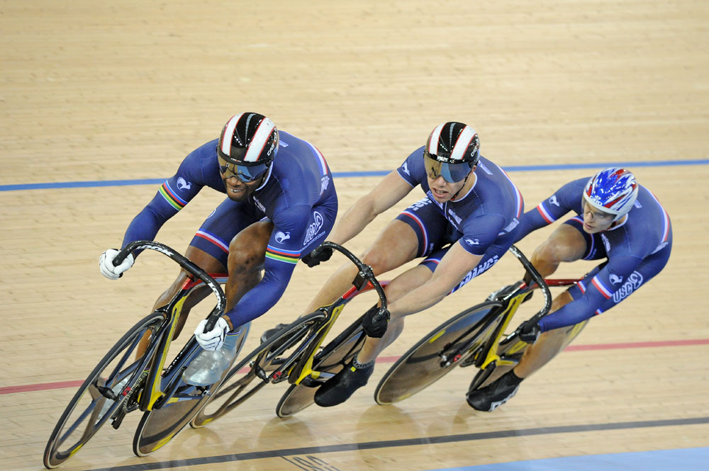 French team sprint, London Track World Cup 2012, day two