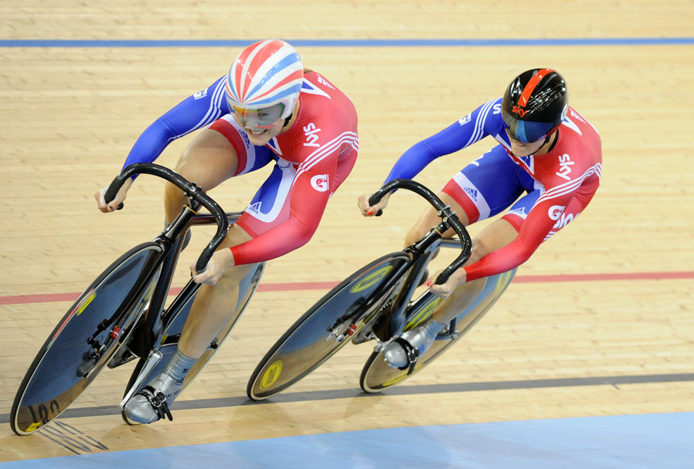 Jess Varnish and Victoria Pendleton, London Track World Cup 2012, day two