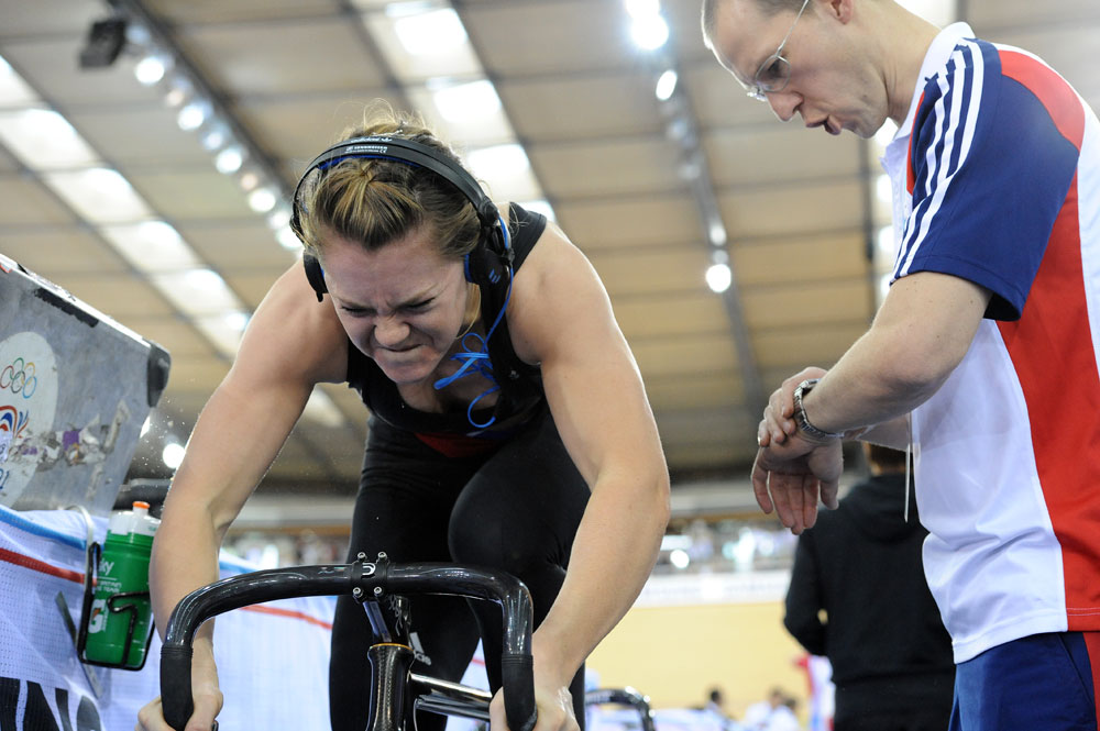 Warm-up effort, London Track World Cup 2012, day two
